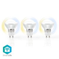 Ampoule LED Intelligente Wi-Fi | Blanc Chaud à Blanc Froid | GU10 | Lot de 3
