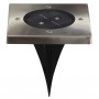 Spot solaire 2 LED Carrée