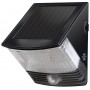 Applique murale solaire 2 LED Noir