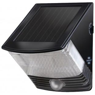 Applique murale solaire 2 LED Noir