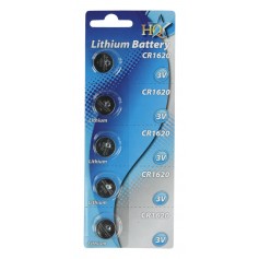 CR1620 pile au lithium 3 V 70 mAh 5 sous blister