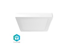 Éclairage de Plafond Intelligent avec Wi-Fi | Carré | 30 x 30 cm | Blanc Chaud à Blanc Froid | RGB Couleur | 1 400 lm | 18 W | D