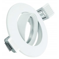 Support LED à encastrer GU10 / MR16 Blanc