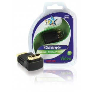 Adapter HDMI 270° male - femelle