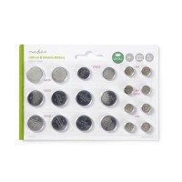 Multipack de Piles-Boutons au Lithium | CR2025/CR2016/CR1620/LR43/LR54/LR4 | 20 pièces au total | Blister