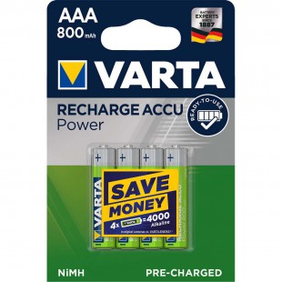 Batterie Rechargeable NiMH AAA 1.2 V 800 mAh 4-Blister