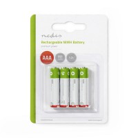 Pile Rechargeable Ni-MH AAA | 1.2 V | 950 mAh | 4 pièces | Blister