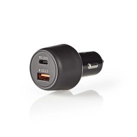 Chargeur de Voiture | 3.0 A | USB (QC 3.0)/USB-C | Power Delivery 30 W | Noir