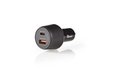 Chargeur de Voiture | 3.0 A | USB (QC 3.0)/USB-C | Power Delivery 30 W | Noir