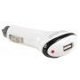 Chargeur de voiture 1-Output 1.0 A USB Blanc