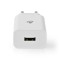 Chargeur Mural | 2,4 A | 1 Sortie | USB-A | Blanc