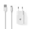 Chargeur Mural | 2,4 A | Câble Lâche | USB-C™ | Blanc