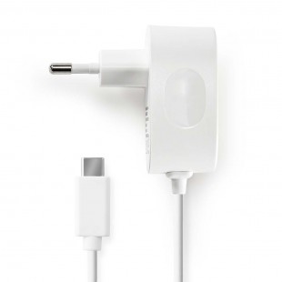Chargeur Mural | 3.0 A | Câble fixe | USB-C™ | Blanc