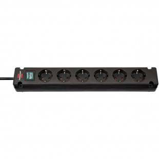 Brennenstuhl Bremounta Extension Socket 6-way black 3m H05VV-F 3G1.5