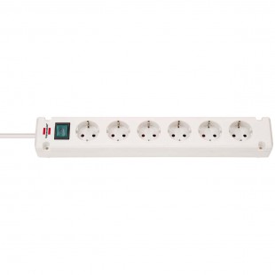 Brennenstuhl Bremounta Extension Socket 6-way white 3m H05VV-F 3G1.5