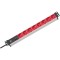 Prise d'extension 2 m Noir/Rouge - Schuko