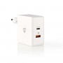 Chargeur Mural | 3.0 A | USB (QC) / USB-C | Power Delivery 30 W | Blanc
