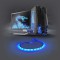 Barre Lumineuse LED de Jeu | Bleu | 100 cm | Alimentation SATA | Ordinateur de Bureau