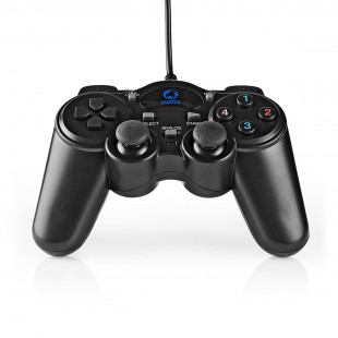 Manette de jeu | Vibrations | Alimenté par USB | Compatible avec périphériques USB