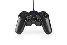 Manette de jeu | Vibrations | Alimenté par USB | Compatible avec périphériques USB