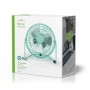Metal Mini Fan | 15 cm Diameter | USB Powered | Turquoise