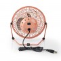 Metal Mini Fan | 15 cm Diameter | USB Powered | Vintage Pink
