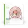 Metal Mini Fan | 15 cm Diameter | USB Powered | Vintage Pink