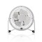 Mini Ventilateur en Métal | 10 cm de Diamètre | Alimenté par USB | Blanc