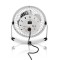Mini Ventilateur en Métal | 10 cm de Diamètre | Alimenté par USB | Blanc