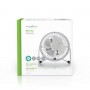 Mini Ventilateur en Métal | 10 cm de Diamètre | Alimenté par USB | Blanc