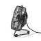 Mini Ventilateur en Métal | 10 cm de Diamètre | Alimenté par USB | Noir