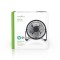 Mini Ventilateur en Métal | 10 cm de Diamètre | Alimenté par USB | Noir