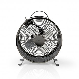 Lot de 4 : Ventilateur de bureau rétro | Diamètre 25 cm | 2 Vitesses | Bronze