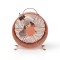 Lot de 4 : Ventilateur de Bureau Rétro | Diamètre 25 cm | 2 Vitesses | Rose Vintage