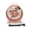 Lot de 4 : Ventilateur de Bureau Rétro | Diamètre 25 cm | 2 Vitesses | Rose Vintage