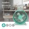 Lot de 4 : Ventilateur de Bureau Rétro | Diamètre 25 cm | 2 Vitesses | Turquoise