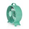 Lot de 4 : Ventilateur de Bureau Rétro | Diamètre 25 cm | 2 Vitesses | Turquoise