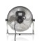Lot de 2 : Ventilateur de Plancher | 30 cm de Diamètre | 3 Vitesses | Chrome