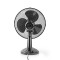 Ventilateur de Table | 30 cm de Diamètre | 3 Vitesses | Fonction d'Oscillation | Noir