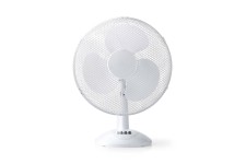 Ventilateur de Table | 40 cm de Diamètre | 3 Vitesses | Fonction d'Oscillation | Blanc