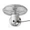 Ventilateur de Table en Métal | 30 cm de Diamètre | 3 Vitesses | Fonction d'Oscillation | Chrome
