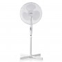 Lot de 6 : Ventilateur sur Pied | Hauteur Réglable | 40 cm de Diamètre | 3 Vitesses | Blanc