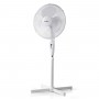 Lot de 6 : Ventilateur sur Pied | Hauteur Réglable | 40 cm de Diamètre | 3 Vitesses | Blanc