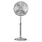 Lot de 3 : Ventilateur sur Pied en Métal | Hauteur Réglable | 40 cm de Diamètre | 3 Vitesses | Chrome