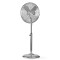 Lot de 3 : Ventilateur sur Pied en Métal | Hauteur Réglable | 40 cm de Diamètre | 3 Vitesses | Chrome