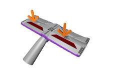 Set brosse adhésive pour vêtements Rouge