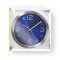 Horloge Murale Circulaire | 30 cm de Diamètre | Bleu et Acier Inoxydable