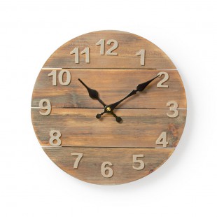 Horloge Murale Circulaire | 30 cm de Diamètre | Bois