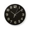 Horloge Murale Circulaire | 30 cm de Diamètre | Chiffres Faciles à Lire | Noir