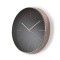Horloge Murale Circulaire | 30 cm de Diamètre | Noir et Or Rose